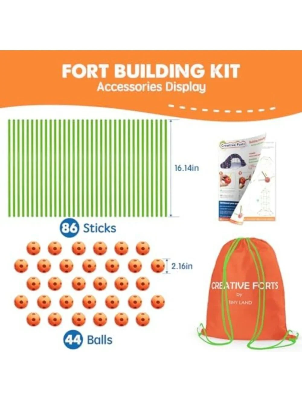 STEM Fort Building Kit for Kids 4-12 | Creative Construction Toy for Imaginative